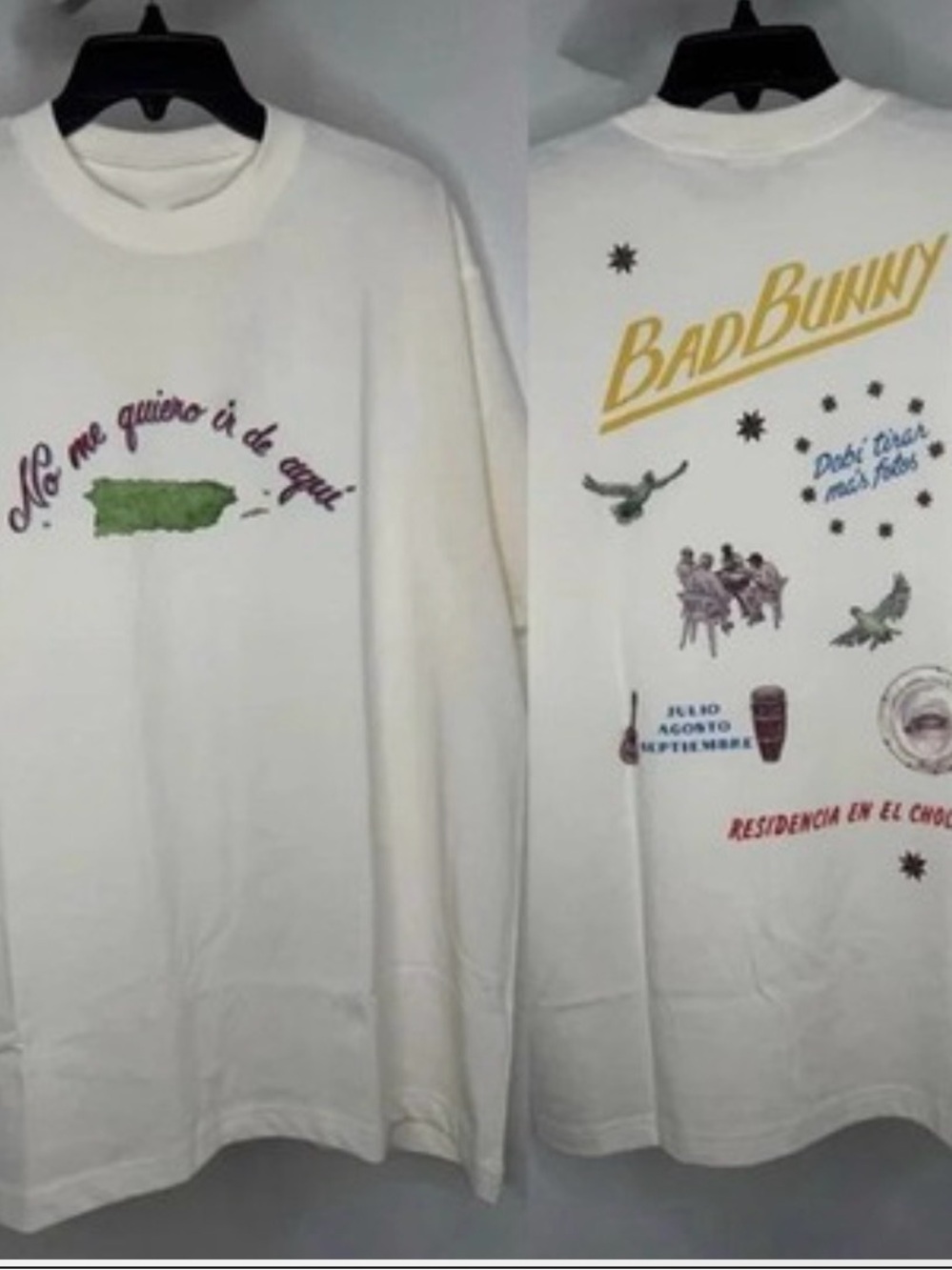 Bad Bunny Residency “No me quiero ir de aqui” Medium T shirt